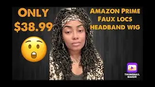 Faux locs headband wig under 40 dollars 😲🤭 | Amazon Prime