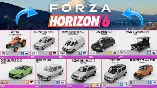 10 НОВЫХ АВТОМОБИЛЕЙ В FORZA HORIZON 6!