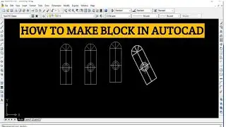 Block Command I insert Command I Block edit Command in Autocad I Using Block command By CET
