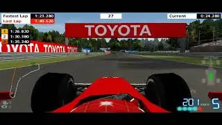 F1 2006 PSP | Michael Schumacher Hot Lap Around Monza 1:23.400