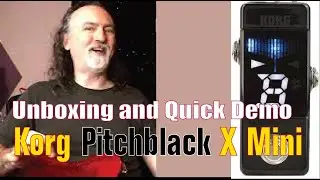 Korg Pitchblack X Mini Chromatic Tuner (great for bass!) // Unboxing, Demo and Review