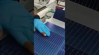 Chenge Solar Crack Cell  on solar module #education #solar #cell #solarcell #solarmodule #shorts #yt
