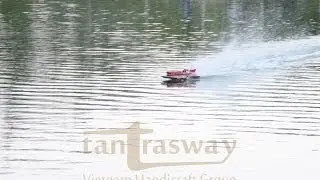 Ferrari Hydroplane Radio Control  - Wooden open hull from tantrasway