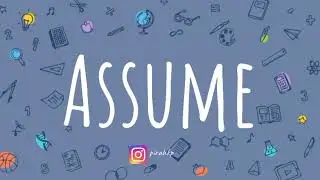 Assume meaning | Learn English Vocabulary | Word of the Day