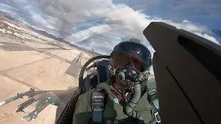 F-16 Cockpit footages from Red Flag at Nellis AFB, Las Vegas.