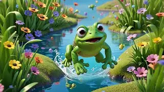 Six Little Froggies Hop Opposites | Opposites Learning Song for Kids | Nursery Rhymes and Baby Songs