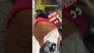 How To Tattoo - Tattoo Practice - How to Tattoo a Rose Cover Up - Tattoo Pen #tattooartist