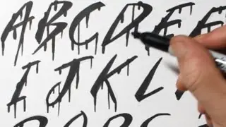 How to Draw Drip Letters | Bad Lovers Font - JSHcreates
