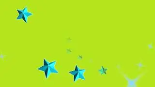 FLYING STARS GREEN SCREEN footage