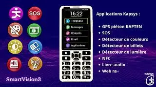 Kaspsys, le Smartvision 3, téléphone adapté pour malvoyants et aveugles