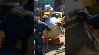 Emotional Duck Rescue Mission | Funny Short Story#shorts