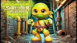 🐢 Jennika '87 Raph Re-Skin TMNT Shredder's Revenge