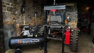 SR-DISTRIBUTION : installation d'un compresseur d'air et d'une presse hydraulique !!