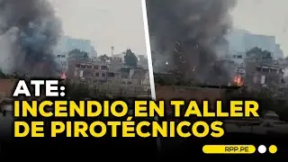 Santa Anita: incendio afecta inmueble que sería taller de pirotécnicos #RPPDESPACHO