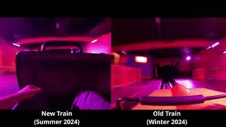 Psyké Underground at Walibi Belgium Old Trains vs New Trains - Comparison (No Copyright) (4K60)