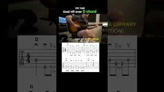 Cool bluegrass riff over D chord 🎸 Guitar Lesson #country #bluegrass #flatpicking #guitarlesson