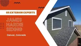 James Hardie Siding Mountain Sage with Artic White - Denver, Colorado