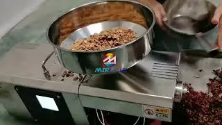 Small Cold Peach Kernel Oil Press Machine/ Mini Screw Oil Press for Small Business#oilpress