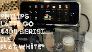 Philips 4400 Flat White Nasıl Yapılır | Men&uuml;de Yok ❌ Bardakta Var ✅