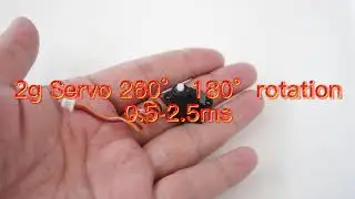 2g servo digital servo 180&deg; 260&deg; degree rotation servo for car airplane use