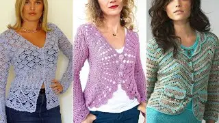 Gorgeous ❤️ colour full crochet handknit work vest blouse tops pattern designs ideas for women