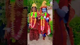 Radha Krishna Look makeup by me #radharani #youtubeshorts #viral #subscribe #2023