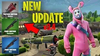 Fortnite *NEW SHOTGUN RARITY*, Sniper Shootout V2, PINK BUNNY Skin (HUGE PATCH UPDATE)
