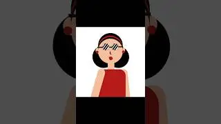 flat design woman character #animation #kinemaster #cartoon #pixellab #animated #chromatoons