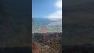 Beautiful mountains in north Georgia. Views from big rock, rainy mountain.