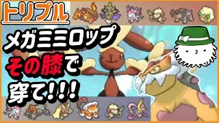 【ORASトリプル】メガミミロップスタン！その膝で穿て！！！！【トリプルバトル】