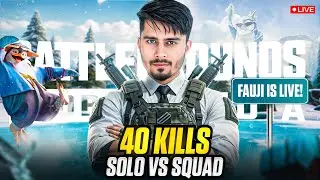 BGMI RUSH GAMEPLAY 🔥 40 KILSS SOLO VS SQUAD - BGMI LIVE