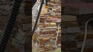 stone Polishing ⚒️ #stonebuilding #construction #stratummasonry #buildingmaterial #trending #build