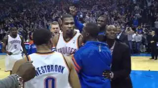 Kevin Durant's @KDTrey5 Game Winner POV Courtside Seats #NBA #ThunderUp