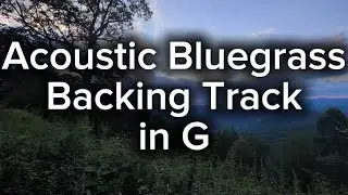 Acoustic Guitar Bluegrass Backing Track in G | 100 bpm