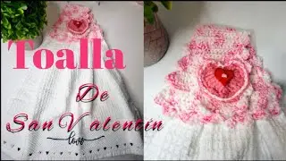 💕TOALLERO A CROCHET para limpiarte las manos en la cocina. ❤️