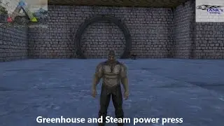 ARK Survival Evolved Multiplayer, Gameplay, Modded, Ep7, irrigated green house and steam power