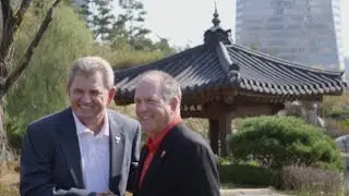 Good friends Nick Price and Jay Haas will go head to head in Korea