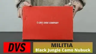 Кеды утепленные DVS Militia BLACK JUNGLE CAMO NUBUCK