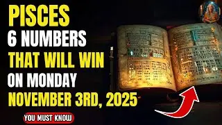 6 NUMBERS TO AWAKEN PISCES DESTINY &ndash; MONDAY, NOVEMBER 3rd, 2025 | lucky zodiac signs
