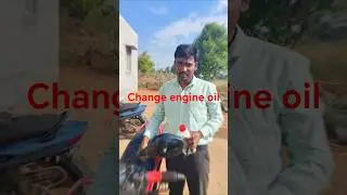 How to change bike engine oil #tamil #vlog #education  #funny