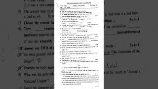 1st PUC English Quarterly test Question paper
