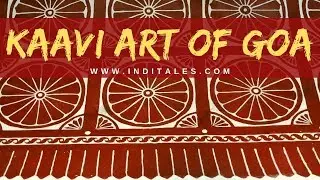 Kaavi art of Goa at Morjai Devi Temple in Morjim