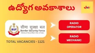 BSF Head Constable Recruitment 2025 | 1121 Vacancies | Radio Operator & Mechanic | Job Nidhi Telugu