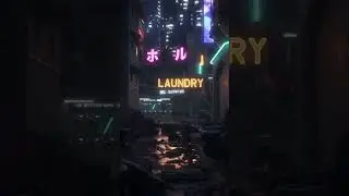 CYBER ALLEY #cyberpunk #blendercommunity #3danimation #shorts