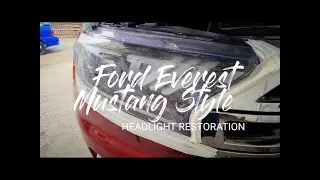 Ford Everest Mustang Style Headlights Restored | Everest 2016 Mustang Style Headlight Assembly