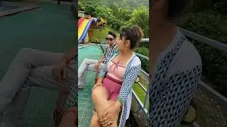 Karishma Manandhar At Water Park Chitwan Ramailo Gardai 😍😲 #shorts