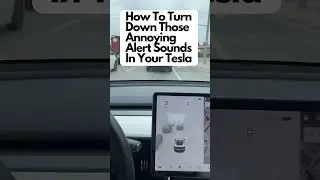 How To Turn Down Those Annoying Alert Sounds In Your #Tesla #shorts