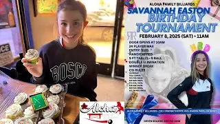 15th Birthday at Aloha Billiards - Savannah Easton vs Jose Centeno