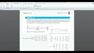 FEM โจทย์ตัวอย่าง 4.1  โดยใช้ Mathcad Prime