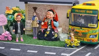 Barbie Doll All Day Routine In Indian Village/Dadi Maa Ki Kahani Part 95/ Barbiestory/ 